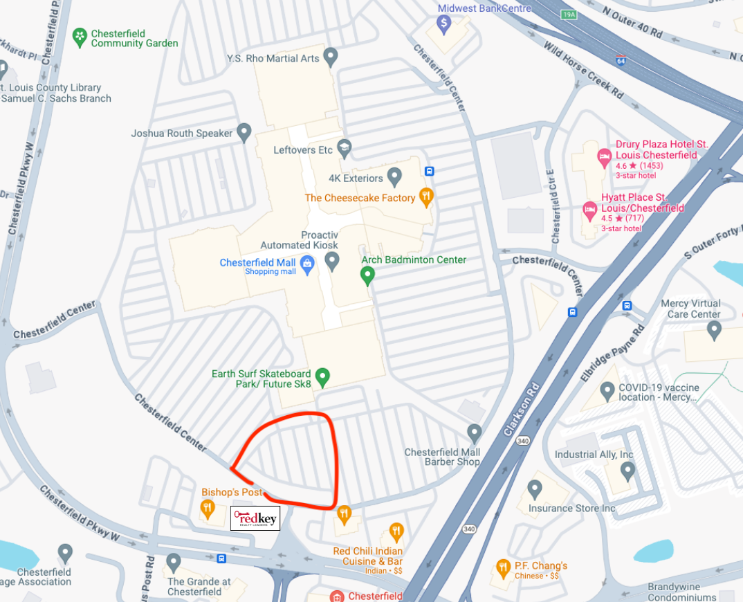 RedKey Recycling Event Chesterfield Map
